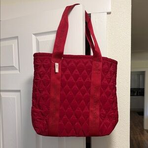 Red Quilted Tote Bag Victoria’s Secret
